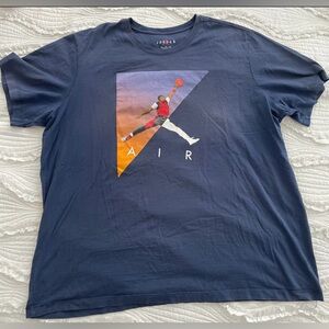 Nike Air Jordan Shirt Blue size XXL